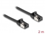 80184 Delock RJ45 Cable plug to plug Cat.8.1 flexible 2 m black