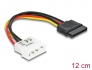 60100 Delock Kabel SATA 15 Pin HDD zu 4 Pin Stecker – gerade