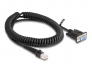 87996 Delock Coiled Cable RJ50 male to D-Sub 9 female 1.5 m black
