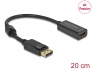 63559 Delock Adapter DisplayPort 1.2 muški na HDMI ženski 4K pasivni crno