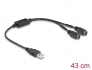61061 Delock Προσαρμογέας USB σε PS/2