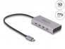 64235 Delock USB 10 Gbps USB Type-C™ Hub with 4 x USB Type-C™ female + 1 x USB Type-C™ PD 85 Watt with 30 cm connection cable