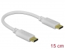 85357 Delock USB Type-C™ töltő kábel 15 cm PD 100 W E-Markerrel