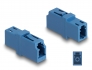 87985 Delock Acoplador de fibra óptica LC Simplex hembra a LC Simplex hembra UPC azul