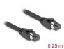 80231 Delock Câble de réseau RJ45, Cat.8.1, S/FTP, 25 cm jusqu’à 40 Gbps, noir