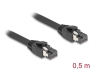 80232 Delock Câble de réseau RJ45, Cat.8.1, S/FTP, 50 cm jusqu’à 40 Gbps, noir