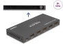 18604 Delock HDMI Switch 4 x vstupní porty HDMI na 1 x výstupní port HDMI, 8K 60 Hz