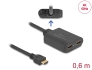 18650 Delock HDMI Splitter 1 x vstupní HDMI na 2 x výstupní HDMI 4K 60 Hz, se zařízením na snížení měřítka