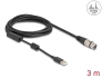 84178 Delock Kabel audio převodníku s vysokým rozlišením, ze třípinového XLR analogový na USB Typ-A digitální, 3 m