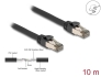 80244 Delock RJ45 Network Cable Cat.6A U/FTP ultra flexible with inner metal jacket 10 m black