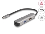 61060 Delock Adattatore USB Type-C™ per HDMI 4K 60 Hz con USB di Tipo-A e USB Type-C™ Dati + PD 92 W