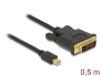 83987 Delock Câble mini DisplayPort 1.1 mâle > DVI 24+1 mâle 0,5 m