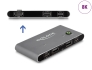 11486 Delock USB-C™ KVM-switch till HDMI 8K 60 Hz med USB 2.0