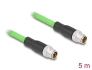 80439 Delock M12 Cable X-coded 8 pin male to male PUR (TPU) 5 m