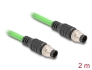 80412 Delock M12 Cable A-coded 8 pin male to male PUR (TPU) 2 m