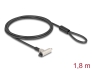 20931 Navilock Bezpečnostní kabel na laptop se zámkem na klíč pro slot Kensington 3 x 7 mm nebo slot Nano 2,5 x 6 mm - tenký