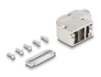 67028 Delock D-Sub Housing for 9 pin male / female with metal bracket 90° angled
