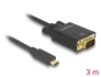 85263 Delock Kabel USB Type-C™ Stecker > VGA Stecker (DP Alt Mode) 3 m schwarz