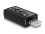 61645 Delock 7.1 csatornás USB-hangkártya