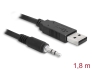 83115 Delock Omvandlare USB 2.0 Typ-A hane till Seriell TTL 3,5 mm 3-poligt stereojack 1,8 m (5 V)
