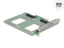 90162 Delock PCI Express 4.0 x8 Card to 2 x internal U.2 NVMe SFF-8639 - Bifurcation (LxW: 144 x 122 mm)