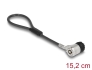 20941 Navilock Bezpečnostní kabel na laptop se zámkem na klíč, 15,2 cm, pro slot Kensington 3 x 7 mm