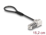 20942 Navilock Cablu de securitate pentru laptop cu blocare cu combinație de cifre 15,2 cm pentru fanta Kensington 3 x 7 mm