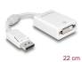 61765 Delock Adapter DisplayPort 1.1 męski > DVI żeński pasywne biały