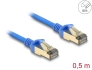80332 Delock Câble RJ45 de réseau Cat.8.1 F/FTP mince, 0,5 m, bleu