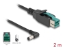 80012 Delock PoweredUSB cable male 12 V to DC 5.5 x 2.1 mm male angled 2 m