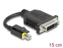 65979 Delock Adaptor mini DisplayPort 1.1 la DVI cu funcție de blocare pasiv
