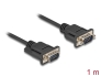 88000 Delock Serial Cable RS-232 D-Sub9 male to male with narrow plug housing 1 m