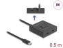 18911 Delock USB 10 Gbps USB Type-C™ Switch 2 a 1 bidireccional 8K