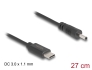 85403 Delock USB Type-C™-strömkabel till DC 3,0 x 1,1 mm hane 27 cm