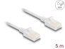 80362 Delock RJ45 Network Cable Cat.6A plug to plug with robust latch for industrial use U/UTP Slim 5 m white
