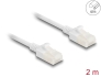 80360 Delock RJ45 Network Cable Cat.6A plug to plug with robust latch for industrial use U/UTP Slim 2 m white