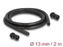60462 Delock Cable protection sleeve 2 m x 13 mm with 2 x PG9 conduit fitting set black