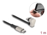 80025 Delock Data and charging cable USB Type-C™ to Lightning™ for iPhone™ and iPad™ 180° angled 1 m MFi