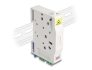 85936 Delock Optical Fiber Connection Box for DIN rail with splice holder and 2 x LC Duplex coupler