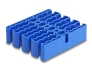 66325 Delock Kabel-Organizer mit 24 Kabeleinführungen blau