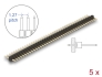 66688 Delock Złącze szpilkowe pin header 40 pin, odstęp 1,27 mm, 1-rząd, proste, 5 szt.