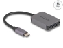 91009 Delock Καρταναγνώστης USB Type-C™ σε περίβλημα αλουμινίου για κάρτες μνήμης SD ή Micro SD