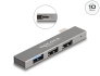 64274 Delock Κόμβος Slim USB 3 Θυρών με USB Type-C™ προς 1 x USB 10 Gbps USB Τύπου-A + 2 x USB 2.0 Τύπου-A
