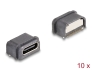 66947 Delock USB 5 Gbps USB Type-C™, żeńskie, 16-pinowe złącze SMD do montażu lutowanego, wodoodporne 10 sztuk