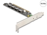 90111 Delock PCI Express x16 kartica na 4 x interna SFF-8654 4i NVMe - račvanje