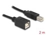 83427 Delock Extension Cable USB 2.0 B male > B female 2 m