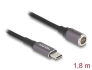 80780 Delock Kabel do ładowania laptopa USB Type-C™ męski na złącze magnetyczne 8-pinowe 1,8 m
