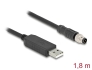 64258 Delock Câble de connexion série M8 avec puce FTDI, USB 2.0 Type-A mâle vers M8 RS-232 mâle codé A, 3 broches, 1,8 m, noir