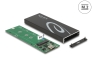42003 Delock Obudowa zewnętrzna dla M.2 SATA SSD z USB Type-C™ żeńskim