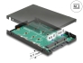 62590 Delock 2.5″ Converter SATA 22 pin > 2 x M.2 with RAID with Enclosure